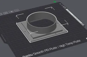 Bambu Lab X1C/P1S 4 Inch Duct Adapter