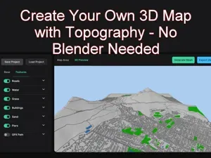 3D Map Maker - Generate Map with Topography