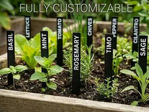 Minimalist Vertical Plant Marker  | Customizable