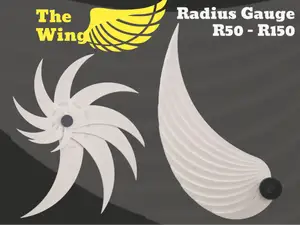 Große Radienlehre R50–R150, Konvex & Konkav RADIUS