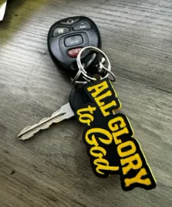 All Glory to God -Keyring