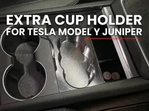 Tesla Y Juniper Extra Cup Holder - Fits 32oz Owala