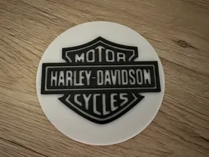 Harley Davidson Untersetzer Bierdeckel schwarz