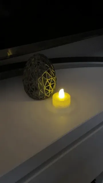 Easter egg with voronoi for tea candle V2 — Фото 2 из 4