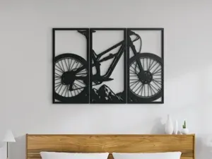 Three-Piece Bicycle Wall Art