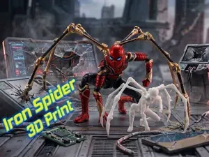 Iron Spider - Spider Man - Diorama RAGNO 3D Model