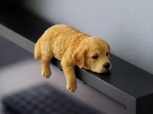 Sleepy Golden Retriever - Monitor Buddy
