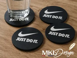 Nike just do it. coasters + holder