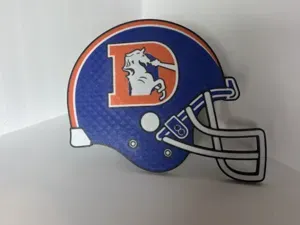 Retro Denver broncos hitch cover