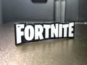 Fortnite logo keychain