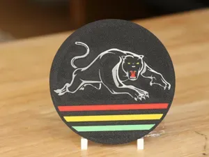 NRL Rugby Penrith Panthers 100mm Round Coaster