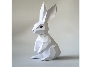 Modern Low Poly Bunny