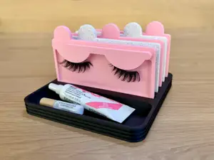 False Eyelash holder storage stand and organiser