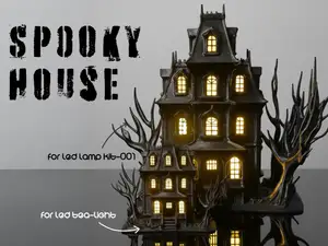 Spooky House Lamp (Tealight & Lamp 001 Compatible)