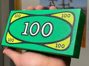 Banconota 100 stile Mattoncini Giganti fedelissima