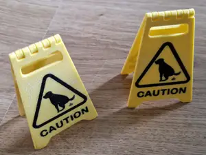 Caution Dog Poo Sign - Print in Place