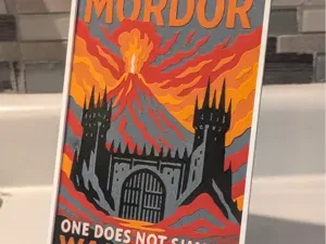 Lord of the Rings - Mordor Vintage Travel Postcard