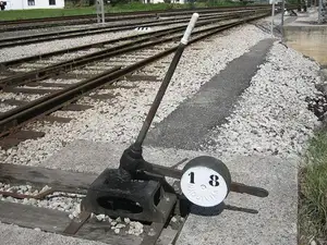 Palanca de cambio de agujas - RENFE -