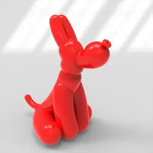 Balloon dog with Easter eggs
