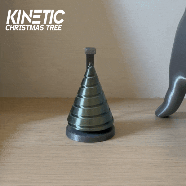 KINETIC FLOATING DESKTOP CHRISTMAS TREE TOY