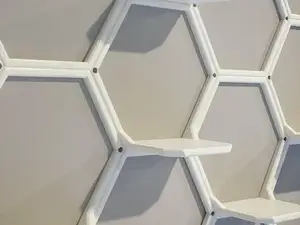 Display Shelf Wall (No Supports Needed)