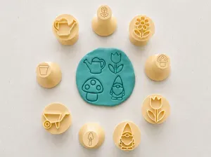 Garden Play Dough Stamps |9 Piece Set