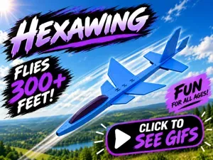 Hexawing - Flies 300+ feet - Click to see Gif
