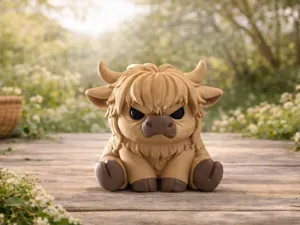 Grumpy Toby - Cozy Highland Cow Collection