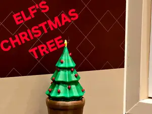 Albero di natale dell'elfo in vaso christmas xmas 