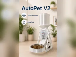 AutoPet V2 – ESP32 WiFi Smart Pet Feeder (No Jams)