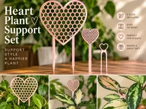 Heart Plant Trellis & Prop Pin Set