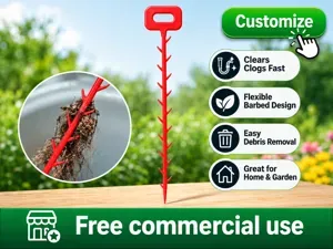 Barbed Drain Cleaner – Flexible Clog Removal Tool