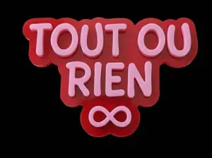 Tout ou Rien – Porte-clé Saint-Valentin 3D