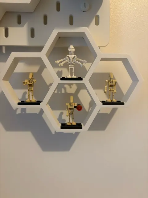 Ikea Skadis hex brick minifigure display — Фото 2 из 6