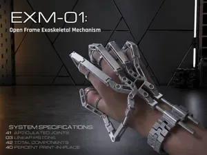 EXM-01: Open-Frame Exoskeletal Mechanism