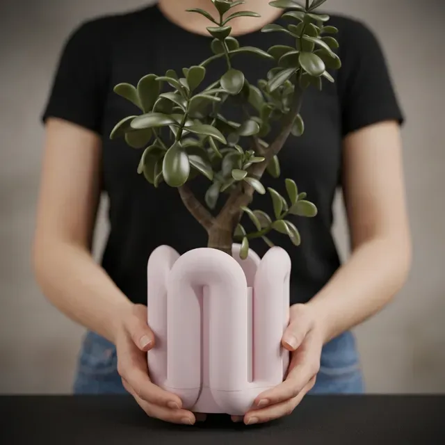 Wibble Aesthetic Planter with Drip Tray — Фото 3 из 17
