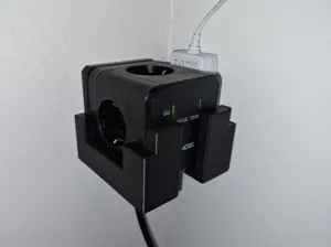 Square extension cord wall holder