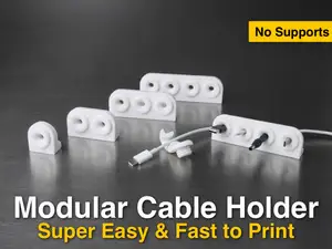 Modularer Kabelhalter | Modular Cable Holder 1- 4