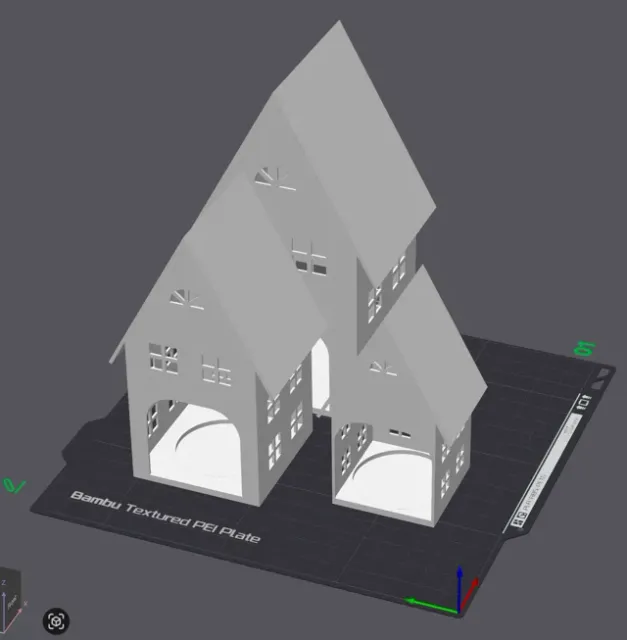 Minimalistic Winter Village House for Tealight — Image 3 of 3
