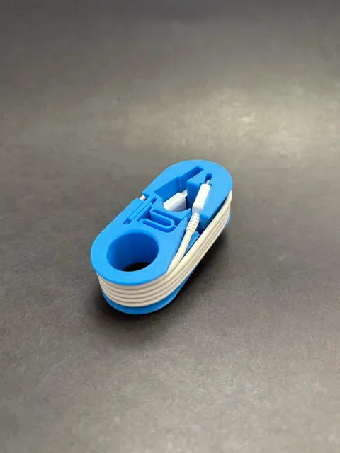 USB-A to USB-C phone travel cable clip organizer — Image 3 of 6