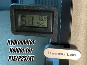 Rectangular Hygrometer Door Mount - STRONG P1S/P2S