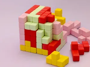 LogiCube 3D Printable Block Puzzle 6x6x6 - 24pc