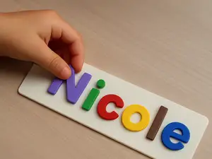 Custom Montessori Name Puzzle Letter Kids
