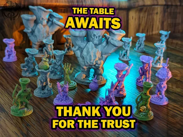 Huge Mushroom Folk Pack - 13 Support-Free Minis — Image 7 of 7