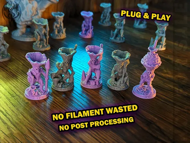 Huge Mushroom Folk Pack - 13 Support-Free Minis — Image 2 of 7