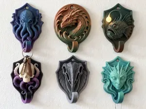 Deep Sea Mythos & Aquatic Fantasy Wall Hooks