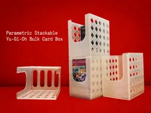 Yu-Gi-Oh Bulk Card Box – Parametric & Stackable