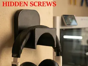 Minimalist Headphone Wall Mount - Hidden Screws