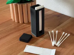 Compact travel Case for Cotton Swabs & Bandages
