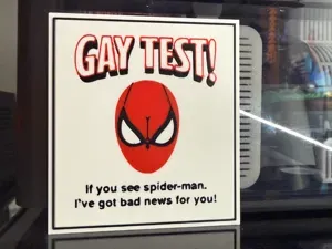 GAY TEST - SIGN OR DRINK COASTER - 2 PRINT PROFILE